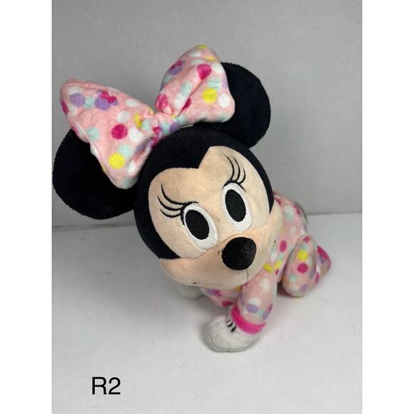 Just Play Disney Baby Musical Crawling Pals Plush, Minnie Mouse - Picture 1 of 5